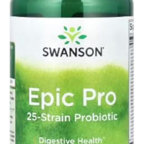 Swanson - Epic Pro 25-Strain Probiotic | Soutient une flore intestinale saine - 30 capsules végétales
