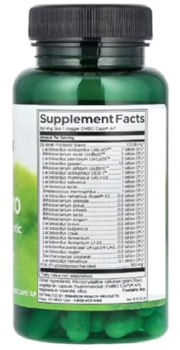 Swanson - Epic Pro 25-Strain Probiotic | Soutient une flore intestinale saine - 30 capsules végétales – Image 4