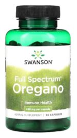 Swanson - Full Spectrum Oregano, 450mg - Gélules d'Origan | Soutien naturel pour le système immunitaire et la santé générale - 90 Gélules