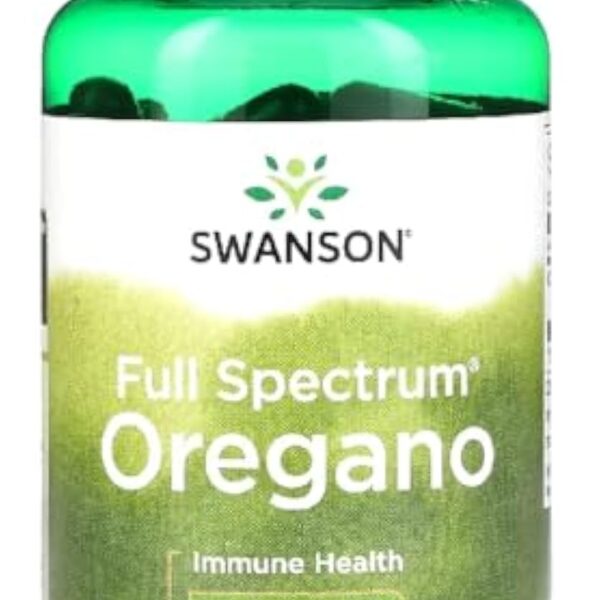 Swanson - Full Spectrum Oregano, 450mg - Gélules d'Origan | Soutien naturel pour le système immunitaire et la santé générale - 90 Gélules