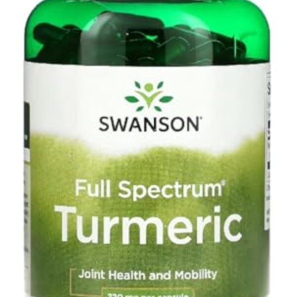 Swanson - Full Spectrum Turmeric | Effet antioxydant et anti-inflammatoire - 720mg, 240 gélules