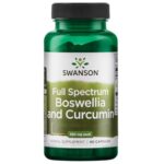 Swanson, Full Spectrum Boswellia and Curcumin, Encens et Curcuma, 60 Capsules, Hautement Dosé, Sans Soja, Sans Gluten, Sans OGM