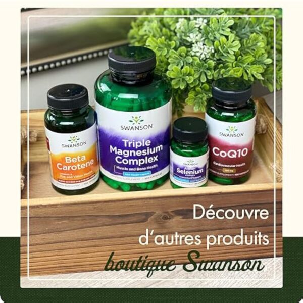Swanson, Full Spectrum Cilantro (Coriandre), 425mg, de Coriandrum Sativum, Hautement Dosé, 60 Capsules, Sans Soja, Sans Gluten, Sans OGM – Image 6