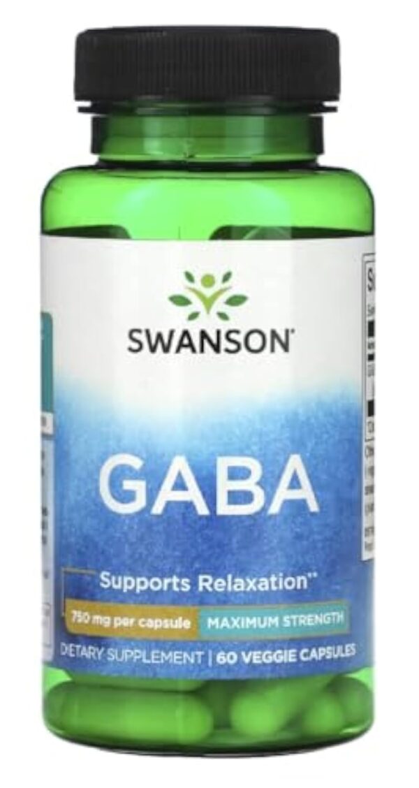 Swanson - GABA | Soutien naturel à la détente et à la relaxation - 60 gélules – Image 2