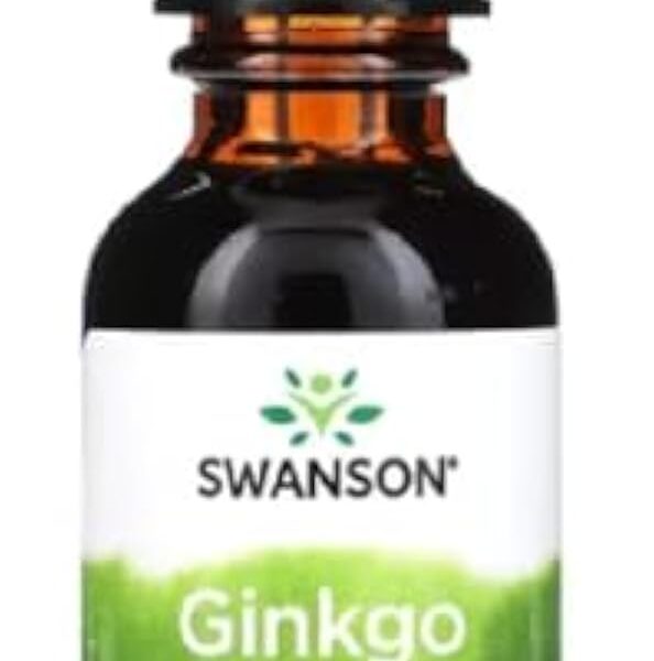 Swanson - Ginkgo Biloba - Extrait liquide de Ginkgo Biloba | Soutien naturel pour la clarté mentale et une circulation sanguine saine - 29,6 ml