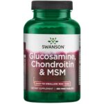 Swanson, Glucosamine, Chondroïtine & MSM, 120 Comprimés, Hautement Dosés, Testés en Laboratoire, Sans Soja, Sans Gluten, Sans OGM