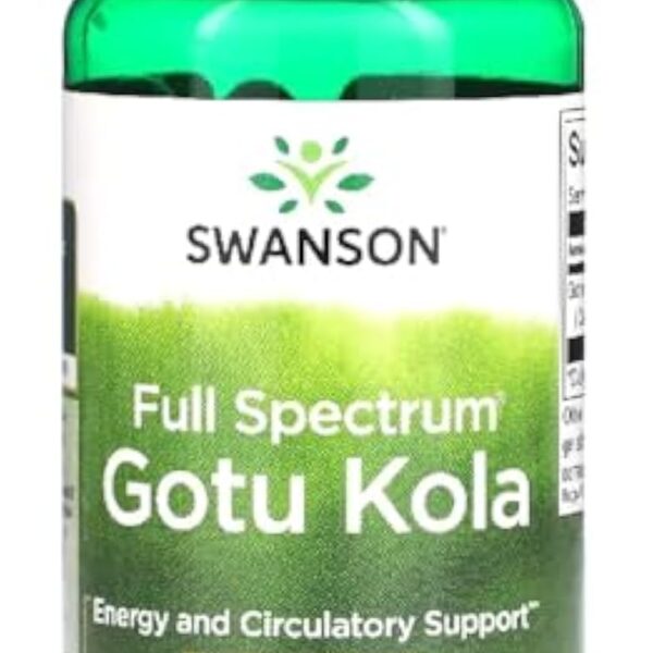 Swanson - Gotu Kola, 435mg | Soutien naturel pour la mémoire et la circulation - 60 Capsules