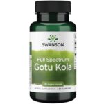Swanson, Gotu Kola (Nombril Indien), 435mg, Hautement Dosé, 60 Capsules, Sans Gluten, Sans Soja, Sans OGM