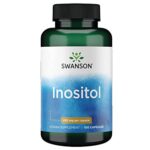 Swanson, Inositol, 650mg, 100 Capsules, Hautement Dosé, Sans Soja, Sans Gluten, Sans OGM
