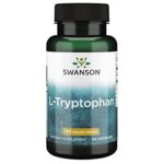 Swanson, L-Tryptophan, 500mg, 60 Capsules, Acide Aminé, Hautement Dosé, Sans Soja, Sans Gluten, Sans OGM
