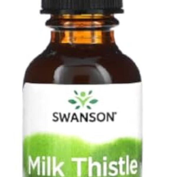 Swanson - Milk Thistle Liquid Extract | Extrait Concentré de Chardon-Marie pour le Soutien du Foie - 29,6 ml