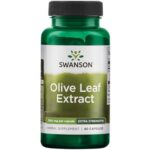 Swanson, Olive Leaf Extract (Extrait de Feuille d'Olivier), 750mg, 60 Capsules, Hautement Dosé, Testé en Laboratoire, Sans Soja, Sans Gluten, Sans OGM
