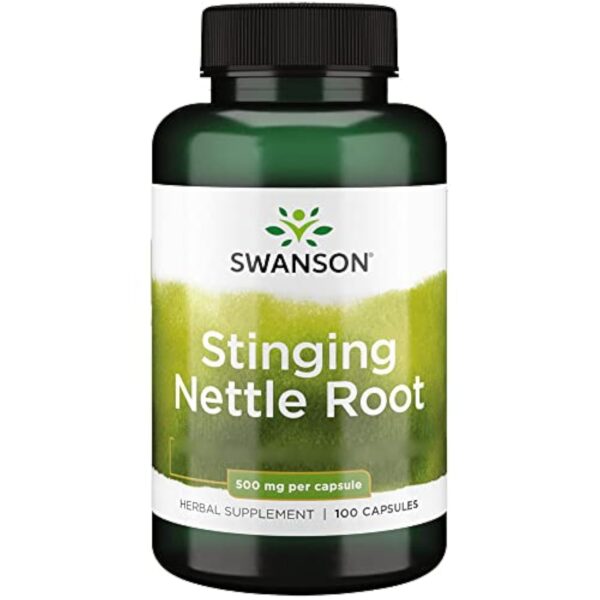 Swanson, Stinging Nettle Root (Racine d'Ortie), 500mg, 100 Capsules, Sans Soja, Sans Gluten, Sans OGM – Image 2