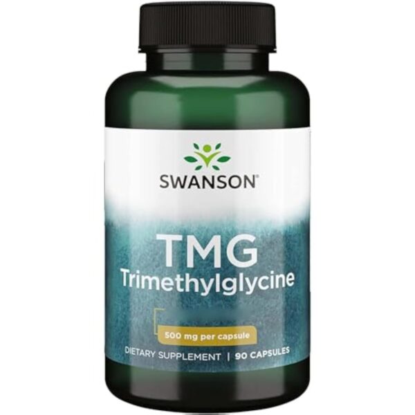 Swanson, TMG Trimethylglycine, 500mg, 90 Capsules, Haute Dosé, Sans Soja, Sans Gluten, Sans OGM
