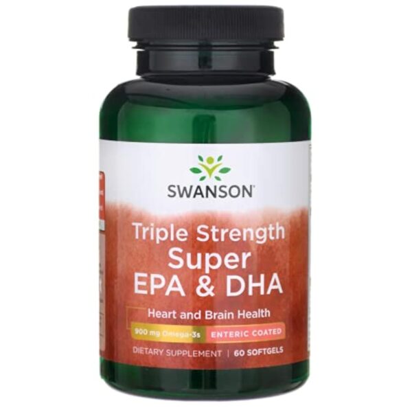 Swanson Triple Strength Super EPA & DHA, 900mg - 60 softgels
