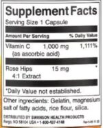 Swanson Vitamine C avec Extrait de Cynorrhodon, 1000mg - 90 comprimés | Soutien Immunitaire et Antioxydant Puissant