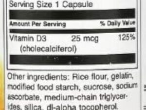 Swanson Vitamine D-3 1000 UI - 250 Capsules | Complément Haute Efficacité pour la Santé Osseuse et Immunitaire
