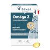 VITAVEA BIEN-ETRE - Omega 3 Vitamine E Naturelle - Huile de Poissons Sauvages Qualité Premium - Source d'EPA et DHA - Bien-être cardiovasculaire - 80 Capsules - 40 jours - Fabriqué en France