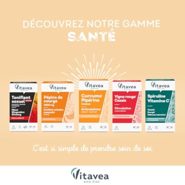 VITAVEA BIEN-ETRE - Omega 3 Vitamine E Naturelle - Huile de Poissons Sauvages Qualité Premium - Source d'EPA et DHA - Bien-être cardiovasculaire - 80 Capsules - 40 jours - Fabriqué en France – Image 5