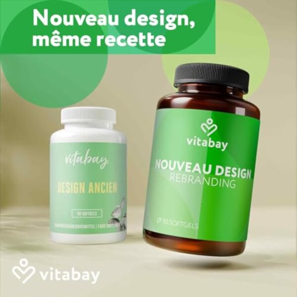 Vitabay Alpha Lipoic Acid 300 mg - 120 Gélules d'Acide Alpha-Lipoïque Végan et sans Additifs à Haut Dosage et à Libération Prolongée - ALA aux Huiles de Lin, Colza et Noix - Vérifié en Laboratoire – Image 3