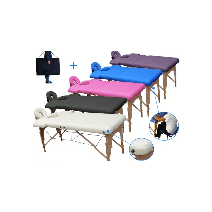 Table de massage bois pliante légère 12.8 kilos