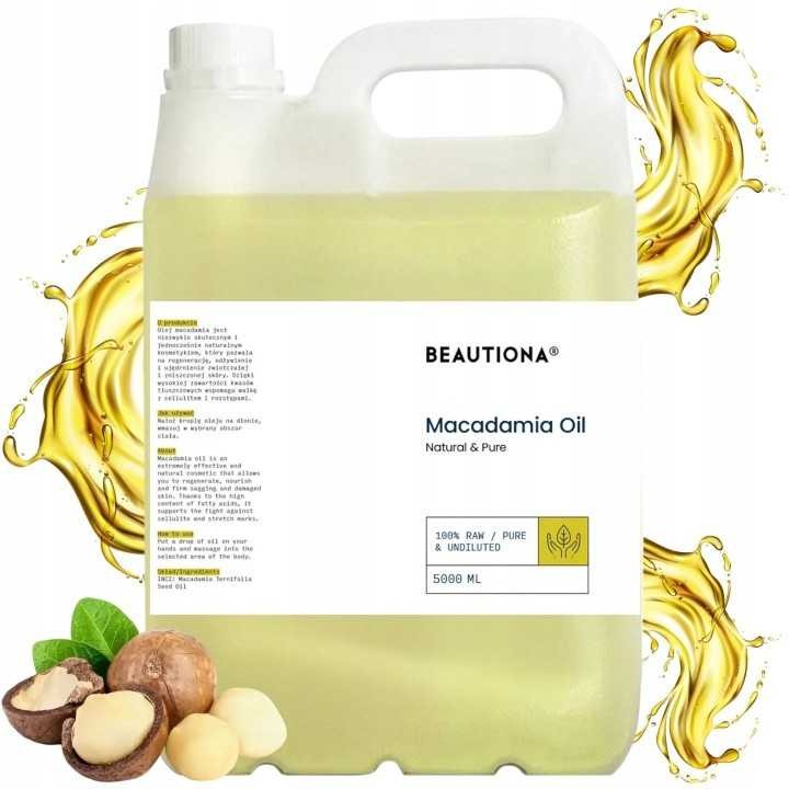 Huile de macadamia 100 % naturelle 5 Litres