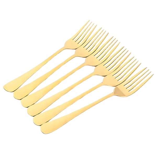 Ensemble de 24 couverts élégants de Luxe doré