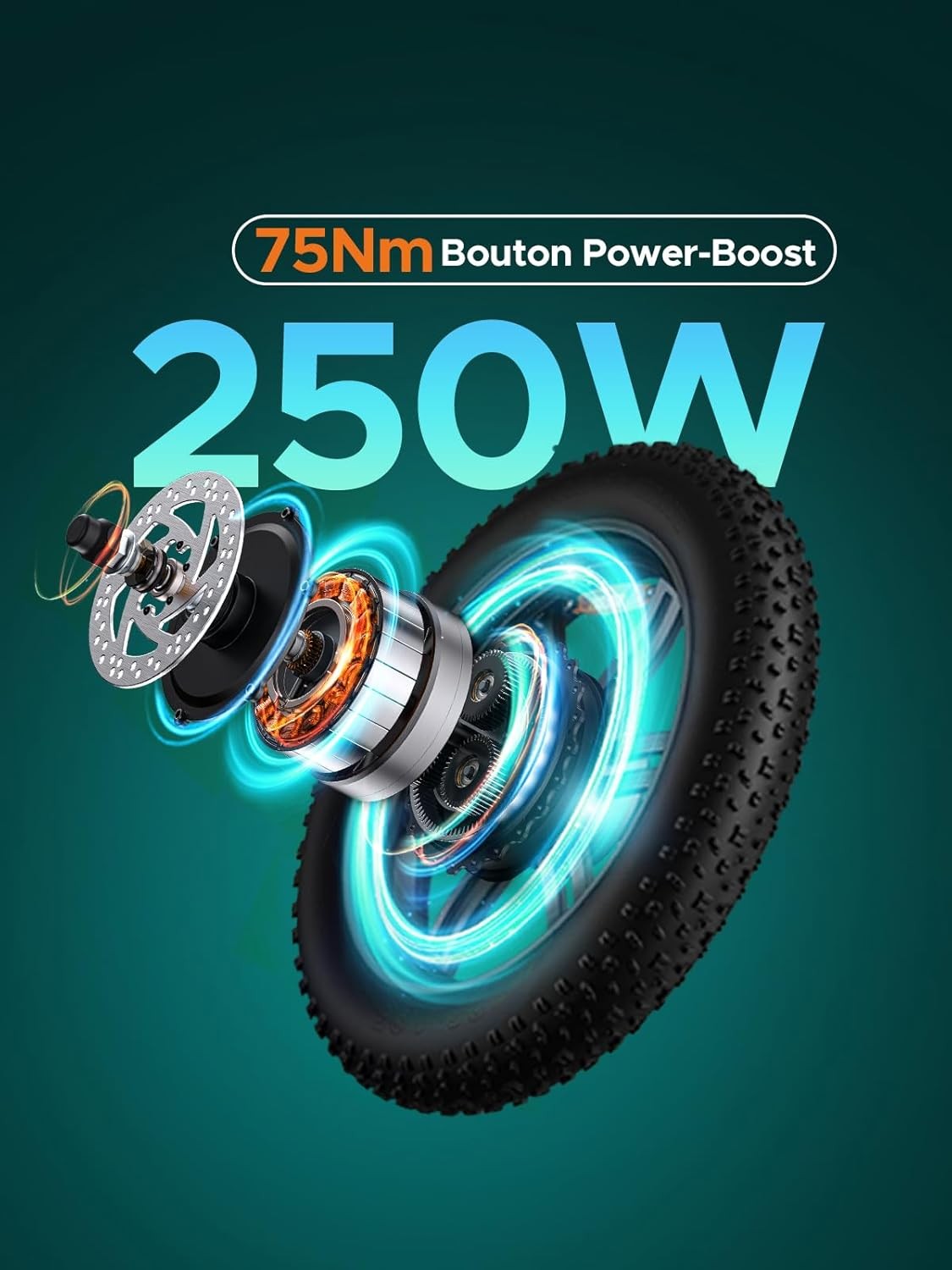 Vélo électrique pliable 250 W, , vélo de ville électrique, Puissance 250 W