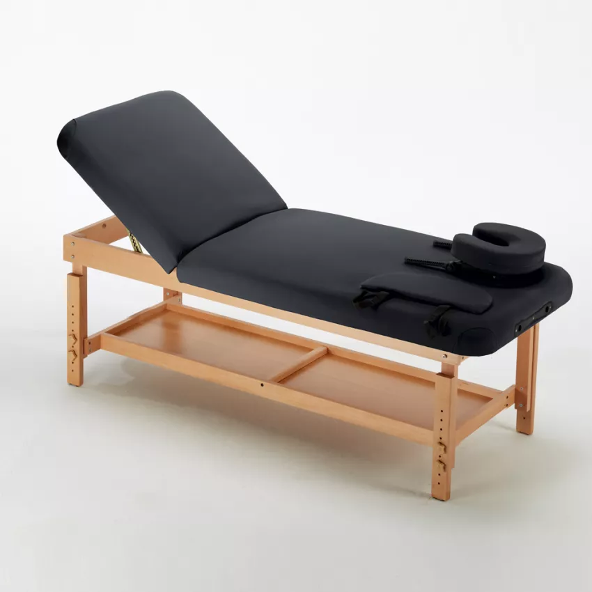 Table de massage fixe en bois professionnel 225 cm Comfort