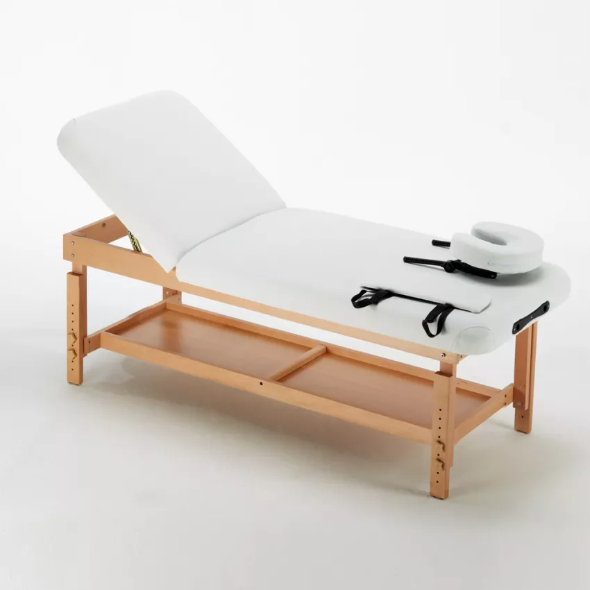 Table de massage fixe en bois professionnel 225 cm Comfort