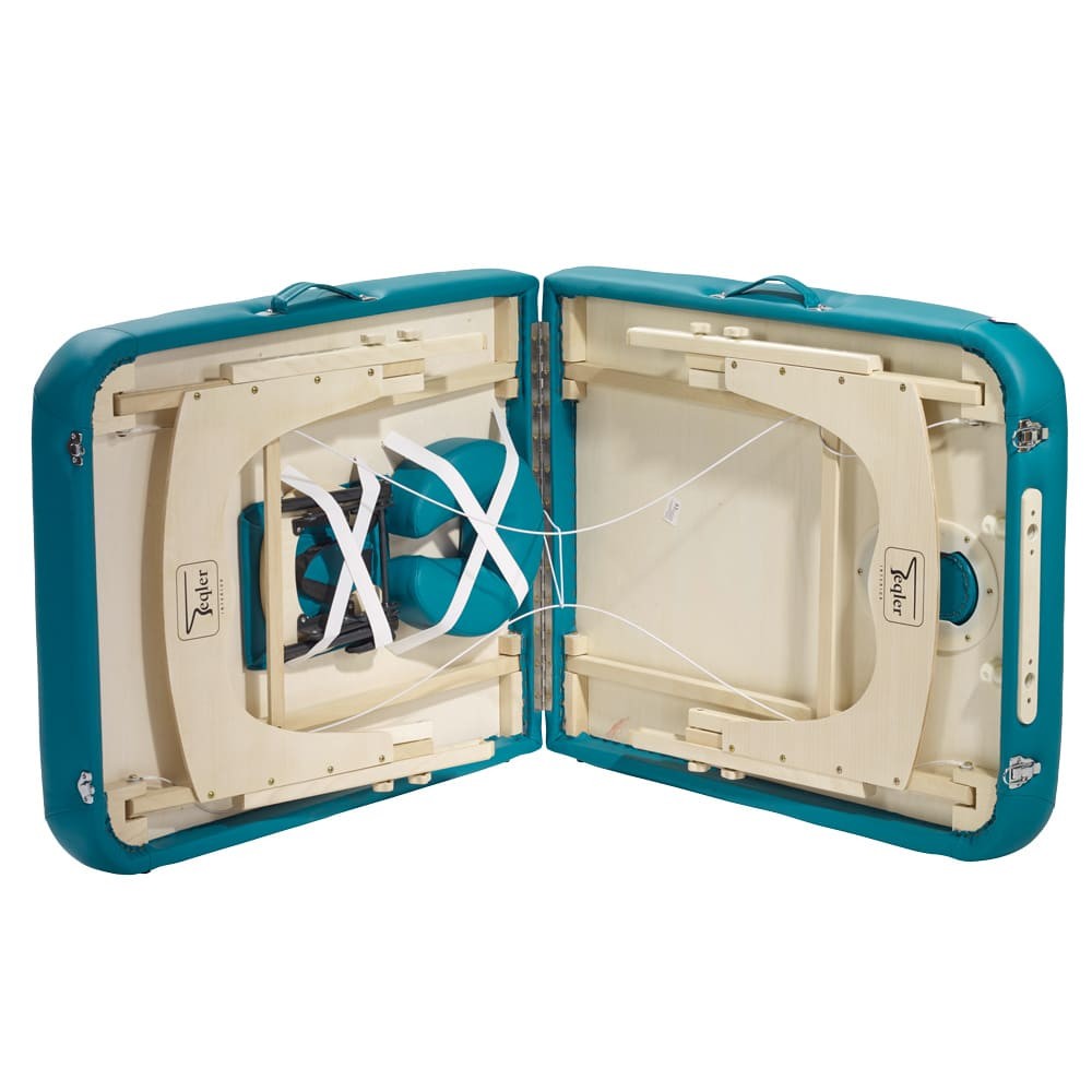 Table de massage en bois «Ubud» de Teqler Reiki avec Housse