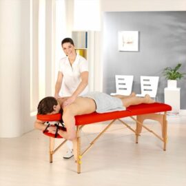 Table de massage professionnelle en bois