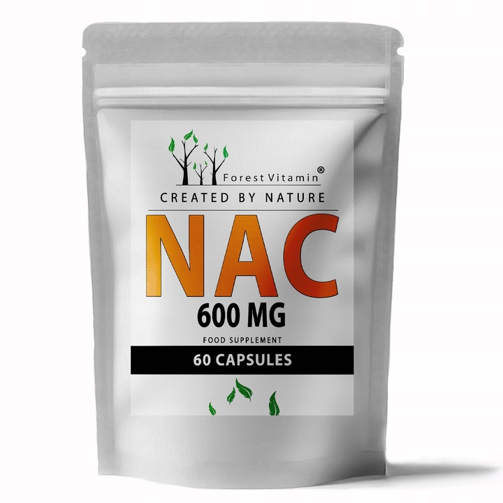 NAC 600mg N-ACETYL L-CYSTEINE 60 gélules