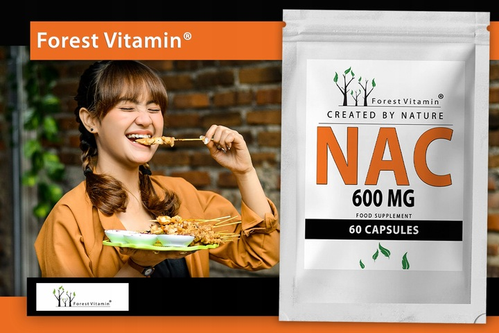 NAC 600mg N-ACETYL L-CYSTEINE 60 gélules