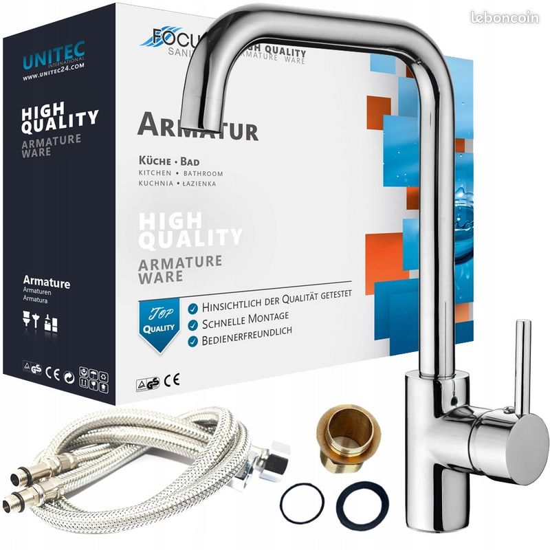 Robinet de cuisine Chromé – Image 3